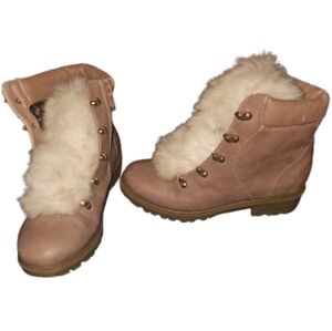 Wonder Nation Pink Fur-Lined Winter Boots